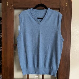 Men's Blue Cashmere Vest (M)